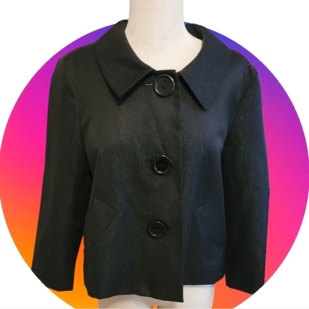 Elegant Style & Co. Black Women's Suit Jacket size 8